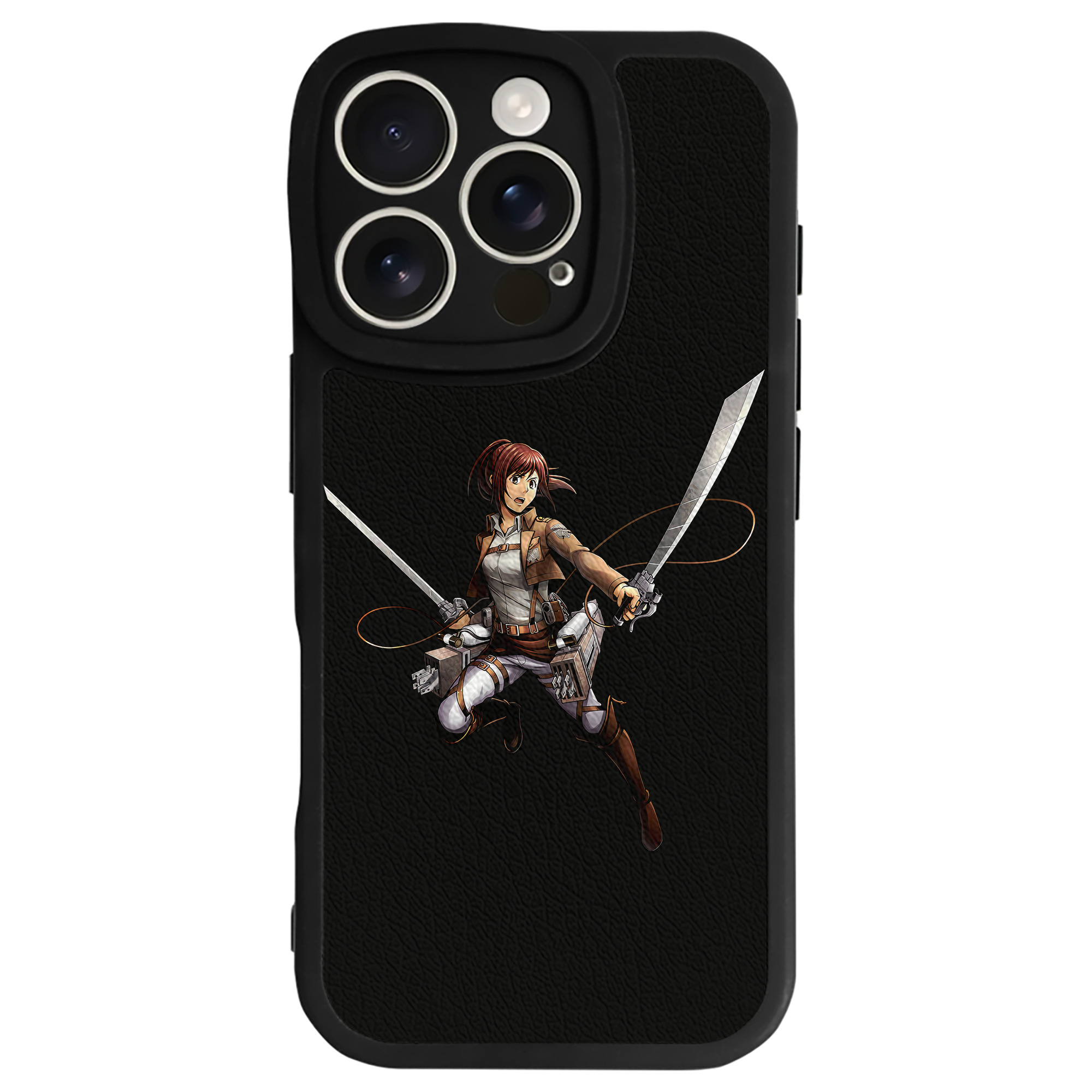 （画像用） 進撃の巨人 サシャ·ブラウス Attack on Titan Sasha Blaus 【iPhone 16シリーズ対応】シリコンスマホケース（レザー調） 材質：シリコン